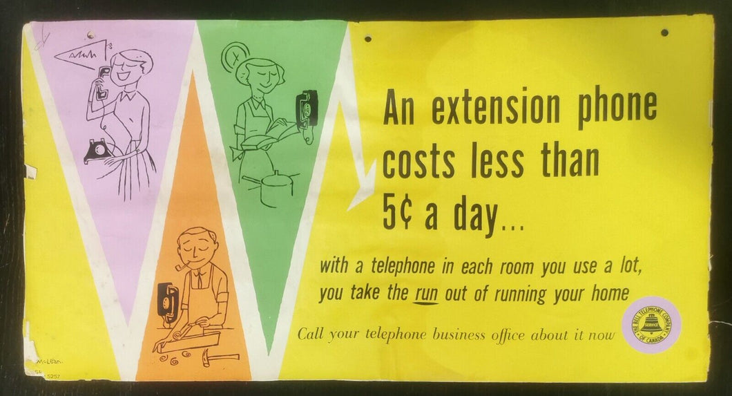 1960's Bell Telephone Store Display Ad