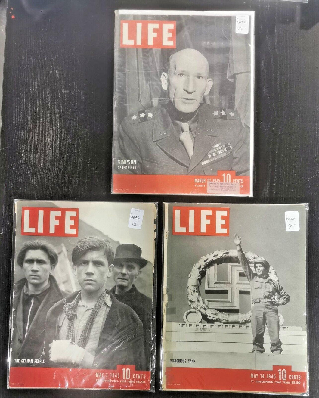 Life Magazines Lot Issued 1945 March 12, May 7, May 14