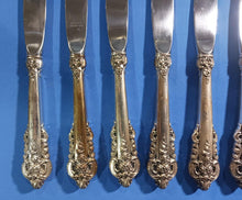 Load image into Gallery viewer, Wallace Grand Baroque Sterling Silver 9 3/4&quot; Dinner Knife Lot of 10
