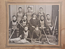 Load image into Gallery viewer, 1923 Cottingham Public School Hockey Team Champions Sr Minor League Cabinet
