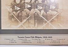 Load image into Gallery viewer, 1932-33 Toronto Canoe Club Midgets Hockey Team Cabinet Photo 14&quot; x 11&quot;
