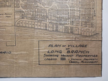 Load image into Gallery viewer, 1935 Plan of Village of Long Branch Showing Vacant Properties, Ontario Etobicoke
