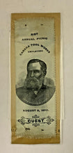 Load image into Gallery viewer, 1890 Employee Pin Canada Tool Works 21st Annual Picnic Ribbon
