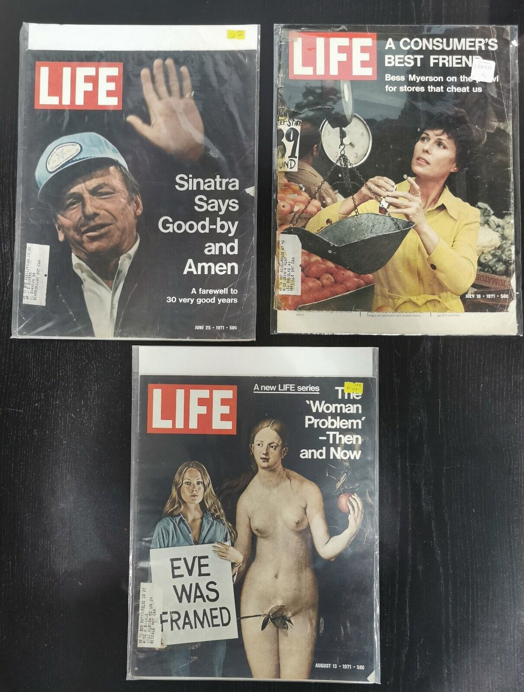 Life Magazines Lot Issued 1971 June 25, July 16, Aug 13