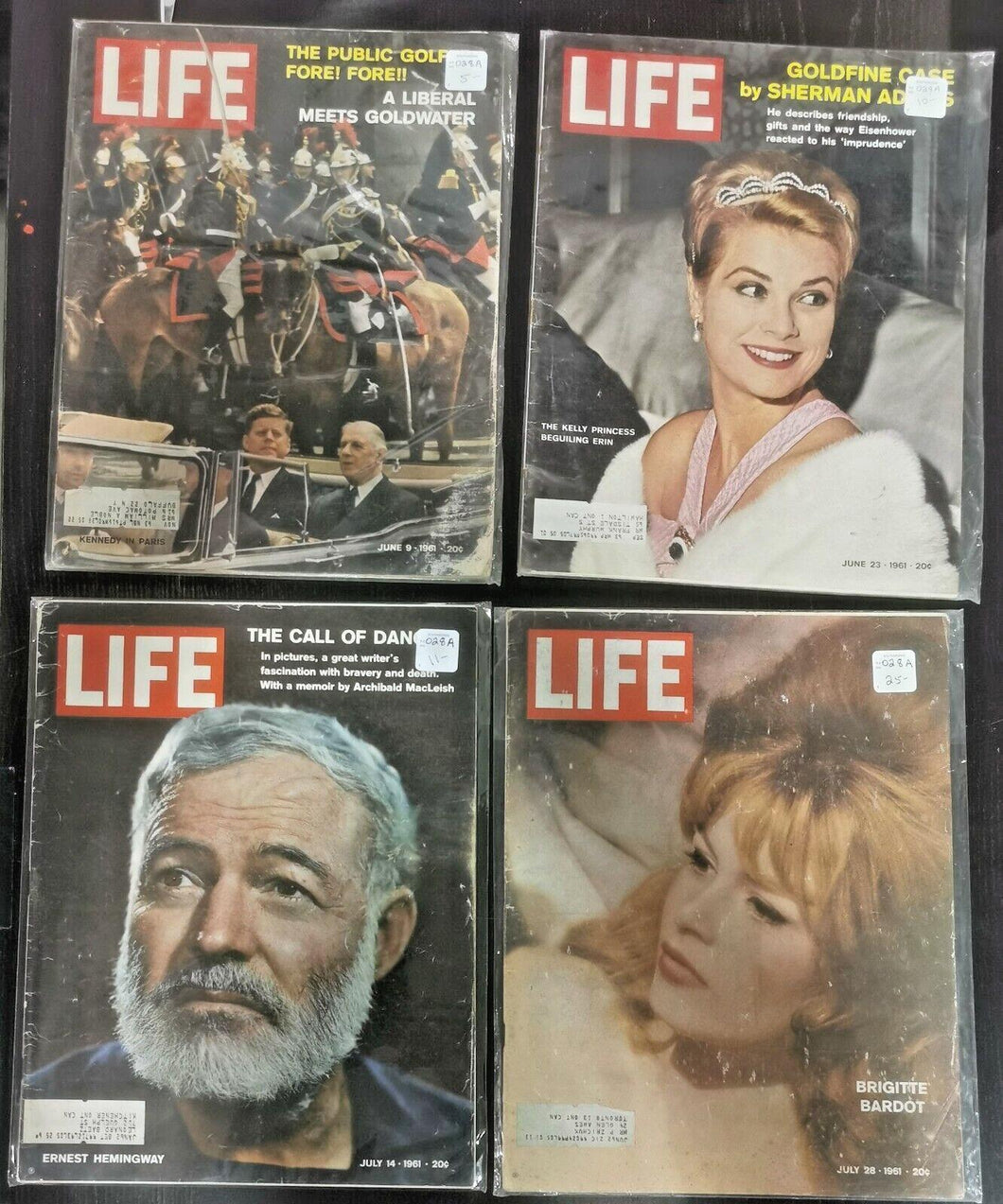Life Magazines Lot Issued 1961 June 9, June 23, July 14, July 28