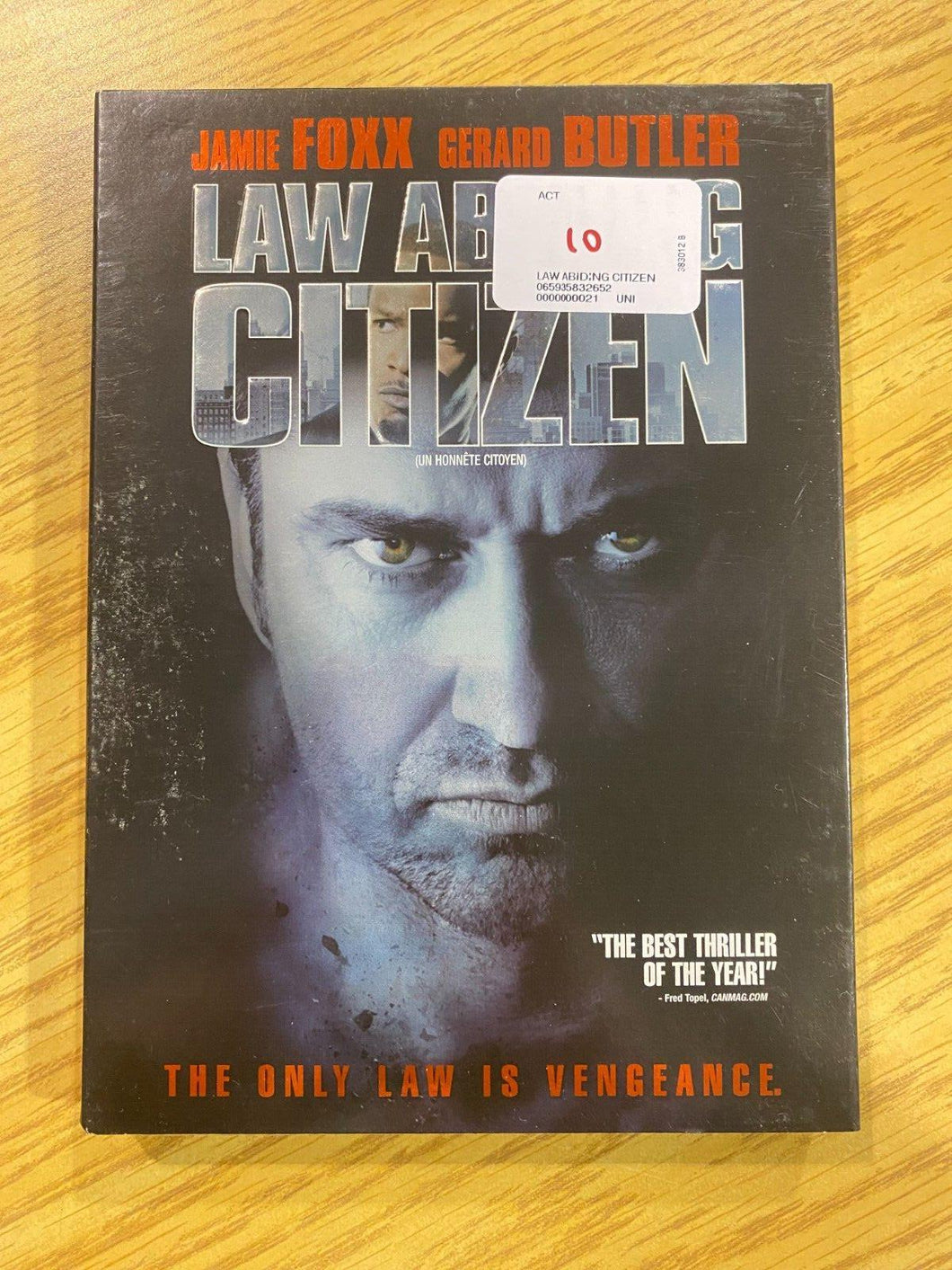 Law Abiding Citizen (DVD, 2010, Canadian) SEALED