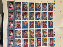 Load image into Gallery viewer, 1992 Erin Maxx &amp; Sam Bass, Legends - Uncut Racing Card Sheet
