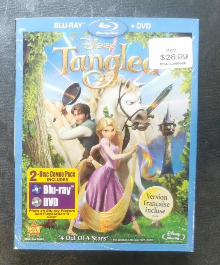 Tangled (Blu-ray + DVD, 2011, 2-Disc Set)
