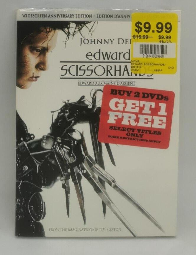 Edward Scissorhands (DVD, 2005, Widescreen Anniversary Edition) SEALED