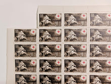 Load image into Gallery viewer, 1941 Romania Red Cross 10x10 Stamp Sheet (Miss 5) Inter Arma Caritas Posta 20+80
