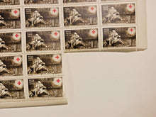 Load image into Gallery viewer, 1941 Romania Red Cross 10x10 Stamp Sheet (Miss 5) Inter Arma Caritas Posta 20+80
