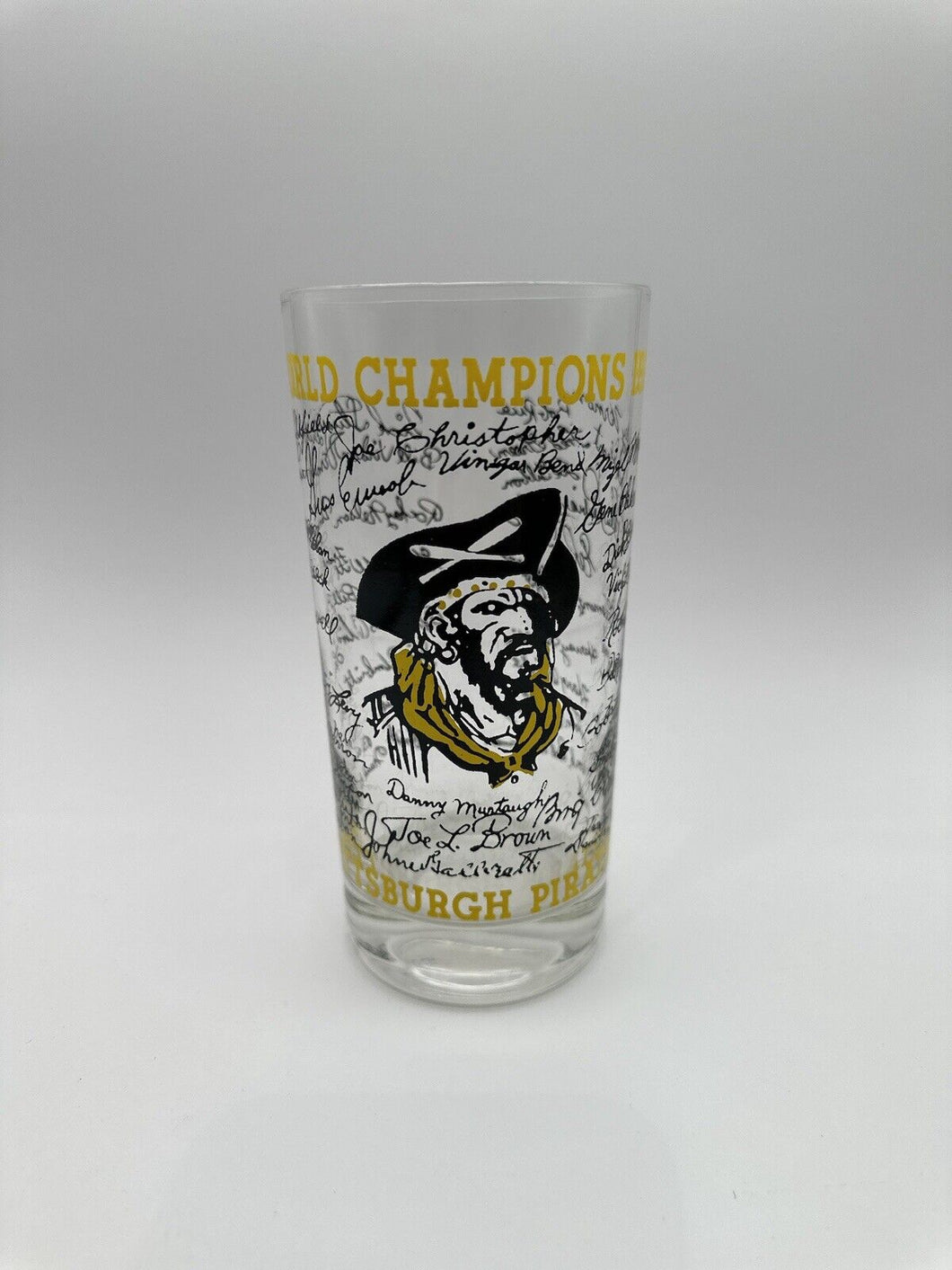 World Champions 1960 Pittsburgh Pirates Glass