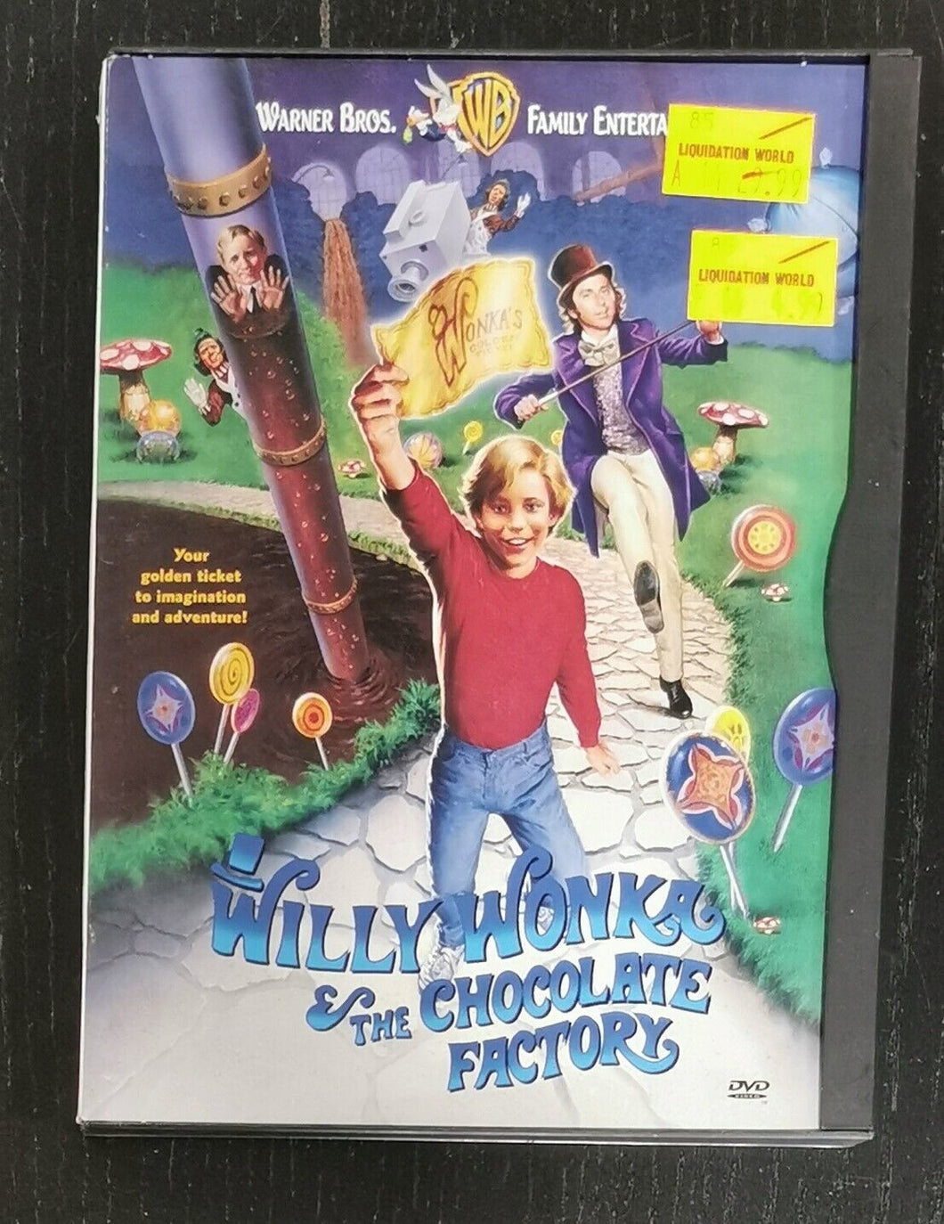 WILLY WONKA AND THE CHOCOLATE FACTORY (DVD, 1971)