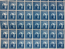 Load image into Gallery viewer, Vintage 10x10 Sheet - Blue 1941 Gheorghe Duca, Romanian Stamps (24 Lei) (E)
