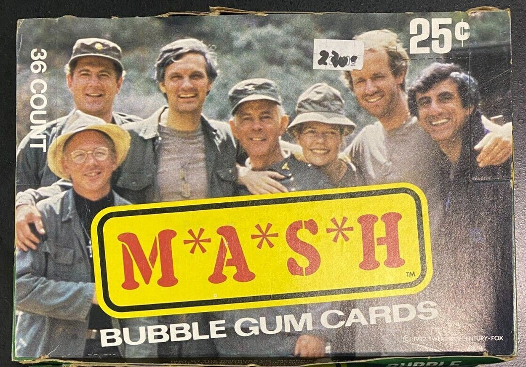 MASH Bubble Gum Cards 36 packs count box set