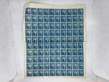 Load image into Gallery viewer, Vintage 10x10 Sheet - Blue 1941 Gheorghe Duca, Romanian Stamps (24 Lei) (G)
