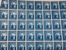 Load image into Gallery viewer, Vintage 10x10 Sheet - Blue 1941 Gheorghe Duca, Romanian Stamps (24 Lei) (G)
