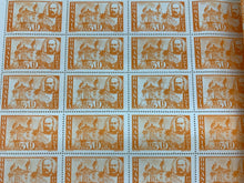 Load image into Gallery viewer, Vintage - Feb. 1945 (Issue Date) Romanian Postal Stamps (50 Bani)
