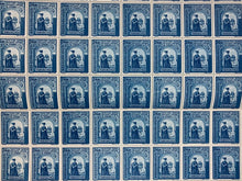 Load image into Gallery viewer, Vintage 10x10 Sheet - Blue 1941 Gheorghe Duca, Romanian Stamps (24 Lei) (B)
