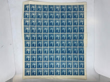 Load image into Gallery viewer, Vintage 10x10 Sheet - Blue 1941 Gheorghe Duca, Romanian Stamps (24 Lei) (A)
