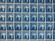 Load image into Gallery viewer, Vintage 10x10 Sheet - Blue 1941 Gheorghe Duca, Romanian Stamps (24 Lei) (A)
