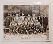 Load image into Gallery viewer, 1929-30 Canada&#39;s Hockey Team Champion CCM 8&quot;x10&quot; Photo Formally CCM Team
