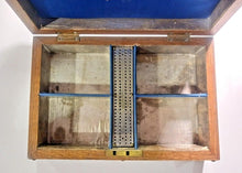 Load image into Gallery viewer, Victorian Brassbound Oak Card Box 10 1/2&quot; x 7&quot; x 3&quot;  (no Key)

