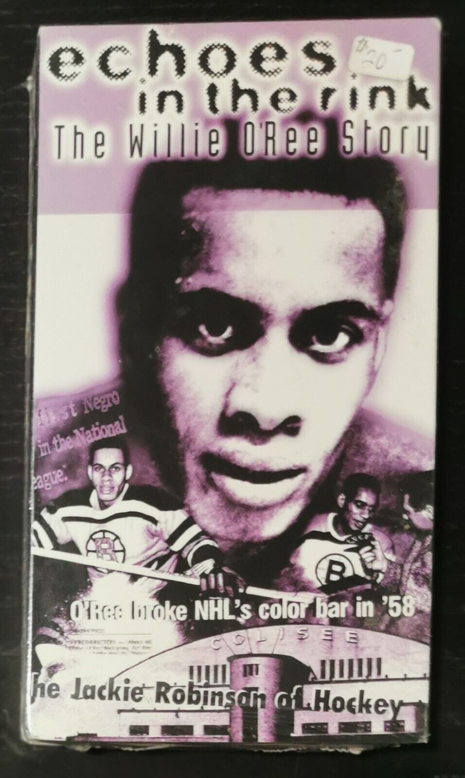 1997 VHS - Echoes in the Rink ~ Willie O'Ree Story - Bruins Memorabilia SEALED