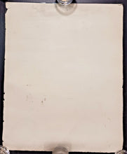 Load image into Gallery viewer, 1950s VINTAGE CALENDAR &#39;A BLONDE DREAM&#39; NUDE PIN-UP Poster 16&quot; x 20&quot;
