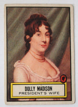 Load image into Gallery viewer, 1952 Topps Look n See Dolly Madison Card #135, Set Break
