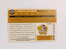 Load image into Gallery viewer, 2009 Topps Heritage Chrome Chris Tillman Black Refractor SSP 33/60 CHR199
