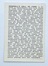 Load image into Gallery viewer, 1950 Baseball Hall of Fame - LOT of 52 Elected Player Cards
