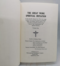Load image into Gallery viewer, 1961s The Great Work Spiritual Initiation by Dr. R. Swinburne Clymer Book
