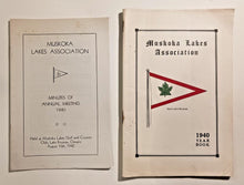 Load image into Gallery viewer, The Muskoka Lakes Association Year Book 1940 w/ Minutes of Annual Meeting
