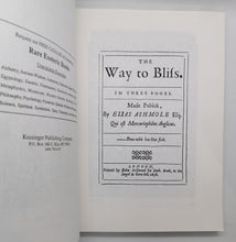 Load image into Gallery viewer, 1658 The Way To Bliss by Elias Ashmole

