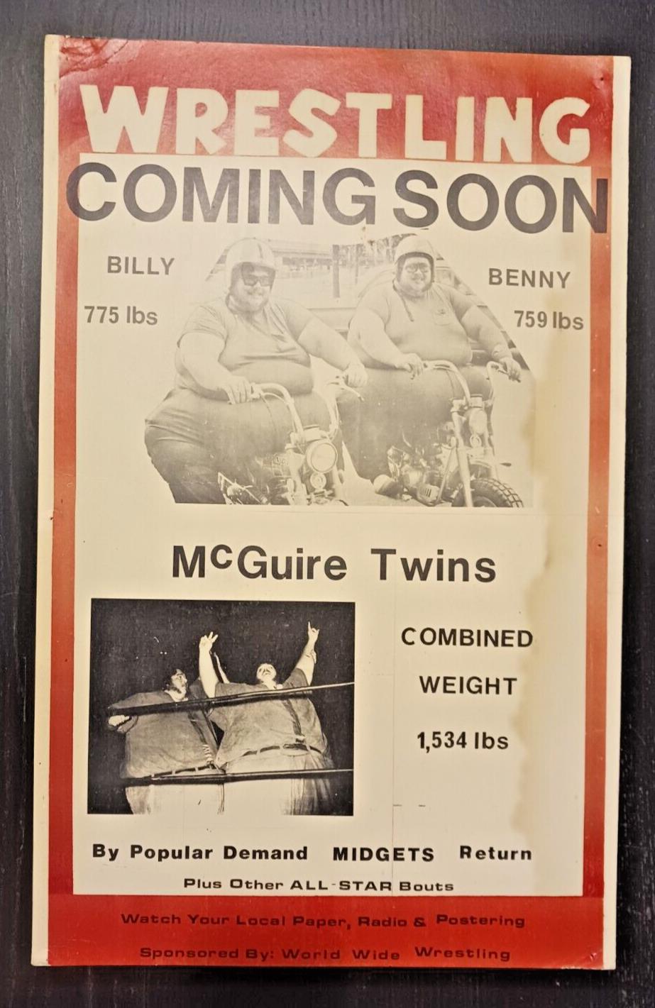 1970s World Wide Wrestling Coming Soon McGuire Twins Promo 14