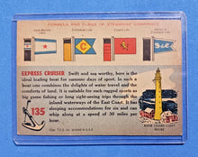 Load image into Gallery viewer, 1955 Topps Rails &amp; Sails #135 Express Cruiser Chris Craft Pleasure Boat
