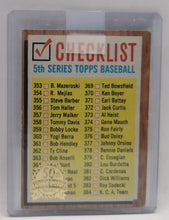 Load image into Gallery viewer, 2011 Topps Heritage 50th Anniversary 1962 Buybacks #367 Checklist
