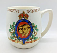 Load image into Gallery viewer, Royalty Coronation mug for the Coronation of King George VI 1937
