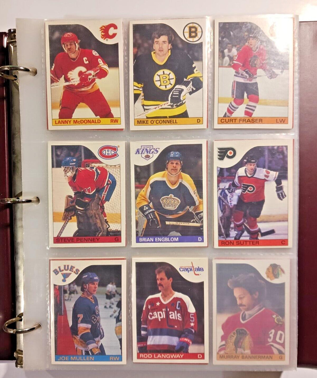 1985-86 Topps Hockey Set 1-165 and Sticker 1-12 (Missing #9, #16)