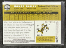 Load image into Gallery viewer, 2009 Topps Heritage Chrome Holo Refractor #CHR116 Homer Bailey (B)
