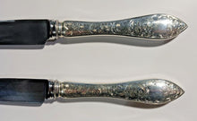 Load image into Gallery viewer, 1914 Tudor Scroll Modern Birks Sterling Hollow Luncheon Knife x 7
