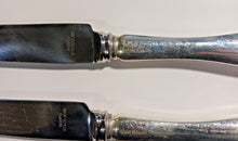 Load image into Gallery viewer, 1914 Tudor Scroll Modern Birks Sterling Hollow Luncheon Knife x 7
