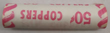 Load image into Gallery viewer, 1979 Canadian Penny CIBC Bank Machine Roll White Paper Red (50 ct) #27
