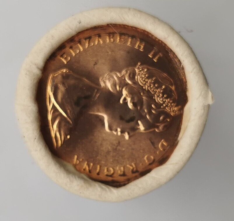 1979 Canadian Penny CIBC Bank Machine Roll White Paper Red (50 ct) #25