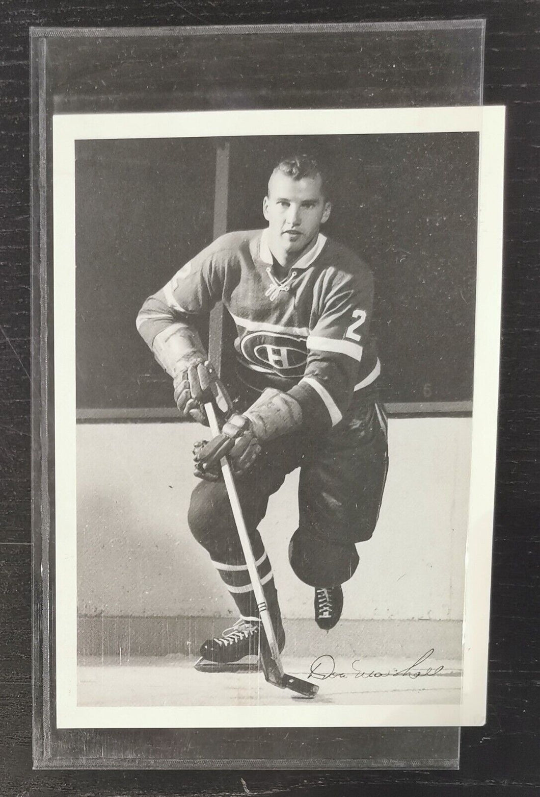 1960-61 York Peanut Butter NHL 5X7 Photo, Don Marshall Montreal Canadiens