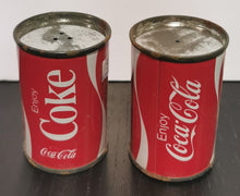 Load image into Gallery viewer, Vintage Coca-Cola - Mini Coke Can - Salt &amp; Pepper Shakers Set - Can Only
