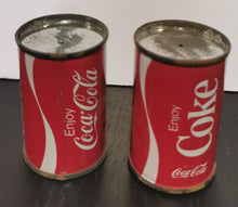 Load image into Gallery viewer, Vintage Coca-Cola - Mini Coke Can - Salt &amp; Pepper Shakers Set - Can Only
