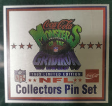 Load image into Gallery viewer, 1993 Limited Edition Coca Cola NFL Helmet Collector Pin Set
