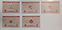 Load image into Gallery viewer, 1992-93 Kraft Dinner Hockey Hand Cut Team Collectors Cards Lot of 5
